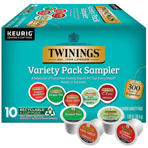Twinings Sleep Herbal Tea K-Cup Pods for Keurig, 24 CT Box (Pack of 1) | Formerly Nightly Calm, Relaxing Camomile, Spearmint & Lemongrass, Caffeine-Free, For Single-Serve Brewers, Enjoy Hot or Iced