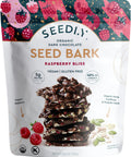 SEEDLY Organic 70% Dark Chocolate Snacking Bark with 20g Protein 50% less sugar Celtic Sea Salt Keto Vegan Snacks GlutenFree Low Carb Paleo NonGMO SteviaFree No Weird Additives 3.6oz (Pack of 3)