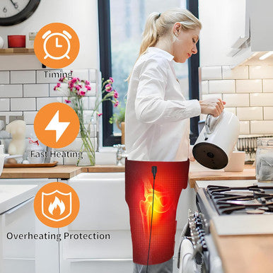 Bedhum Hip Heating Pad Hip Massager Vibration Heating Pad For Hip Thigh/Buttocks Electric Heated Hip Brace Heating Pad For Hip Pain Relief