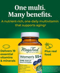 MegaFood Women'S 55+ One Daily Multivitamin For Women With Vitamin A Vitamin C Vitamin D3 & Vitamin E For Optimal Aging Support - Plus Real Food - Immune Support Supplement - Vegetarian - 60 Tabs