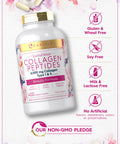 Carlyle Collagen Peptides 6000Mg | 400 Caplets | With Vitamin C | Type 1 And 3 | Non-Gmo, Gluten Free, Grass Fed Supplement