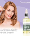Naturallymum NaturallyMum Cold Pressed Castor Oil for Hair Skin Eyelashes Eyebrows and Nails | Pure Natural Serum with Vitamin E Oil | Glass Bottle with Dropper | Lavender | 100ml