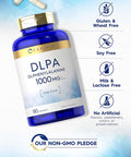 Carlyle DL-Phenylalanine | 1000mg | 180 Capsules | Non-GMO and Gluten Formula | DLPA Form Supplement