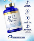 Carlyle Dl-Phenylalanine | 1000Mg | 180 Capsules | Non-Gmo And Gluten Free Formula | Dlpa Free Form Supplement