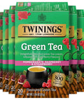 Twinings Lemon & Ginger, Caffeine-Free Herbal Tea Bags, 100 CT Box (1 Pack) | Spicy & Tangy, Ginger, Lemon Peel, Lemongrass, Blackberry Leaves, Soothe Digestion, 100 Foil Lined Individually Wrapped Bags