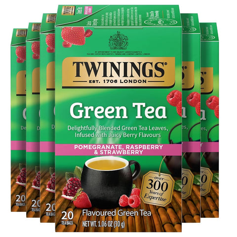 Twinings Lemon & Ginger, Caffeine-Free Herbal Tea Bags, 100 CT Box (1 Pack) | Spicy & Tangy, Ginger, Lemon Peel, Lemongrass, Blackberry Leaves, Soothe Digestion, 100 Foil Lined Individually Wrapped Bags