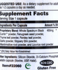 Amazing Herbs Black Seed Fenuzyme Bronc Care - 60 Capsules - Gluten Free -