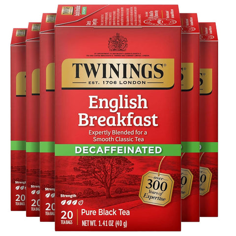 Twinings Lemon & Ginger, Caffeine-Free Herbal Tea Bags, 100 CT Box (1 Pack) | Spicy & Tangy, Ginger, Lemon Peel, Lemongrass, Blackberry Leaves, Soothe Digestion, 100 Foil Lined Individually Wrapped Bags