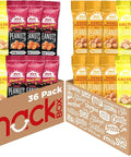 Nut Harvest, 3 Flavor Peanuts Variety Pack, Individual Bags (36 Pack)