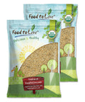 Food to Live Organic Powerful Flax and Hemp Seeds Blend, 8 Ounces Non-GMO Mix of Raw Hemp Hearts and Cold-Milled Golden Flaxseeds, Vegan, Kosher, Bulk. Rich in Omegas. Perfect for Salads and Smoothies