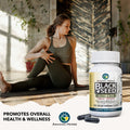 Amazing Herbs Whole Spectrum Black Seed Ultimate, Vegetarian Capsules - Olive Leaf & Garlic Extracts Plus Ginger & Cayenne, Gluten Free, Non Gmo, Vegan - 100 Count