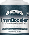 Beta Glucan Supplement 13 16 Lewis Labs ImmBooster Professional Grade Potent 500mg Glucan 500 Enhances Optimizes Immune System Function to Maintains Natural Killer Cell Activity 30 Count