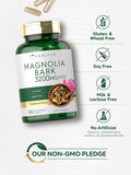 Carlyle Magnolia Bark 3200 mg | 180 Powder Capsules | Herbal Extract Supplement | Non-GMO Gluten