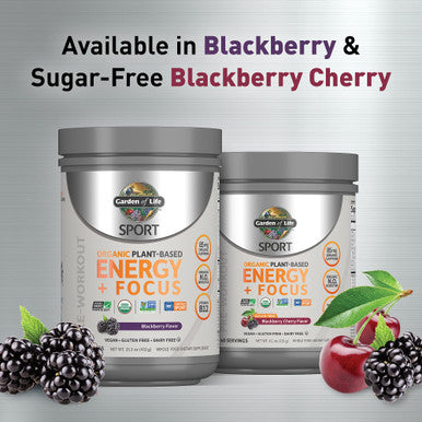 Garden of Life Sport Energy + Focus Blackberry Cherry 8.14 Oz