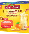 Nature Made Immunemax Fizzy Drink Mix With Vitamin C Vitamin D And Zinc Supplement For Immune Support Fast Absorption 30 Stick Packs 0.4 Ounce