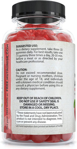Apple Cider Vinegar Gummies with The Mother: High Potency 1500 mg - Supports Weight Management for Women & Men, Digestive & Wellness Formula