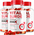(3 Pack) Vital Surge Male Gummies - Men'S Performance Gummies, Max Strength Vitalsurge Advanced Formula, Vitasurge For Men Vitale Vita, 1050Mg (180 Gummies)