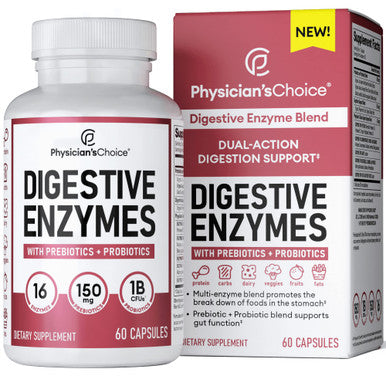 Physician'S Choice Digestive Enzymes - Multi Enzymes, Organic Prebiotics & Probiotics For Digestive Health & Gut Health - Bloatin