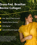 North American Herb Spice Collagen PowerPlus 90 Capsules Collagen Supplement Joint Muscle Support Healthy Hair Skin Nails Bromelain Papain Vitamin C NonGMO 30 Servings