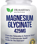 Premium Magnesium Glycinate 425mg - 180 Vegan Capsules - Helps with Stress Relief, Sleep, Muscle Cramps & Healthy Heart |