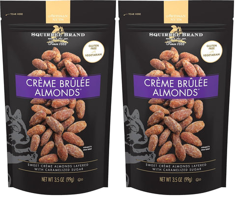 Squirrel Brand Sweet Brown Butter Cashews, 3.5 Ounces Resealable Bag, Gluten Free, Vegetarian