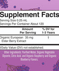 Maryruth Organics Toddler Elderberry Syrup USDA Organic Elderberry Sugar Kids Immune Support Supplement for Ages 1-3 Years Clean Label Project Verified Vegan Non-GMO Gluten 1 Fl Oz