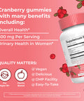 Maryruth's Organics Organic Cranberry Gummies 30 Servings 500Mg
