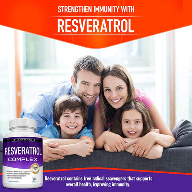 Resveratrol Supplement 1800 Mg Antioxidant Complex - Highly Potent Natural Trans-Resveratrol Pills For Healthy Aging, Overall Health Support, Immune System, Brain Function, For Men Women, 90 Capsules