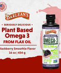 Barlean'S Omega Swirl Omega-3 Flax Oil Supplement Blackberry 16 Fl Oz