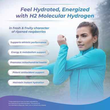 WELLNESS EXTRACT H2 Molecular Hydrogen Water Tablets With Effervescent Technology For Healthy Hydration Optimal Energy And Metabolism Support 8 Ppm. (60, Raspberry)