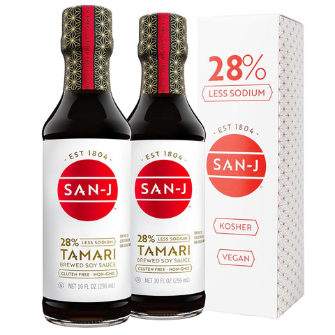 San-J - Gluten Free Tamari Soy Sauce - Specially Brewed - Made with 100% Soy - 64 oz. Container