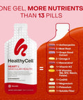 Healthycell Heart & Vascular Health Daily Liquid Supplement - Blood Pressure & Cholesterol Support With Beet Root Powder Resveratrol Coq10 Omega-3 & Vitamin K - 14 Gel Packs