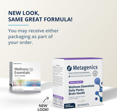 Metagenics Wellness Essentials Brain Health - Comprehensive Support for Cognitive Function and Brain Health - 30 Daily Packets