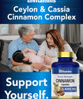 Cinnamon Capsules 4000 MG - 180 Capsules | Ceylon Cinnamon & Cassia Cinnamon Pills | Blood Sugar Support Supplement* | Extra Strength Cinnamon Bark Extract | Cinnamon Complex | by TNVitamins