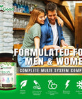 Vegan Multivitamins For Men & Women - Vitamins A , B Complex , C , D3 , Zinc , Magnesium , Spirulina , Antioxidants - Daily Multivitamin Mineral Supplement With Proprietary Fruit & Vegetable Blend