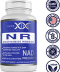 Genex Formulas NR Nicotinamide Riboside 300mg Serving (60 Capsules) NAD+ Precursor for Healthy Aging GMP Certified Non-GMO Gluten-Free Vegetarian (1 Pack)