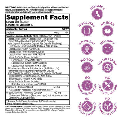 Probulin Total Care Immune Probiotic Supports Immune and Digestive System 30 Capsules
