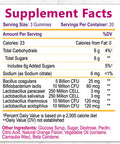 Built Nature Probiotic Gummies 5 Billion Cfus For Digestive & Gut Health - Reduces Occasional Bloating & Minor Abdominal Discomfort - Probiotic Gummy For Women & Kids - Natural Orange Flavor 60 Gummies