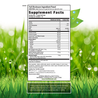 Irwin Naturals Biotin-6000 Supports Healthy Skin Hair & Nails - Strength + Protection With High Potency 6000 Mcg Bamboo Avocado Coconut & More - Maximum Absorption - 60 Liquid Softgels