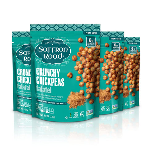 SAFFRON ROAD Organic Sea Salt Chickpeas 5.4 Ounce