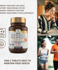 Bee And You Royal Jelly Tablet, Propolis Extract, Bee Pollen, 100% Natural Superfood, Ultra Pure, Immune Support Supplement, Improve Energy, Focus, Antioxidants, Fresh, Keto, Paleo, Gluten- 60Ct