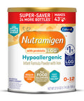 Enfamil Nutramigen Hypoallergenic Baby Formula with Iron Lactose Free Colic Relief from Cow's Milk Allergy Starts in 24 Hours Brain Building DHA Probiotic LGG for Immune Support 27.8 Oz Can 788 gm