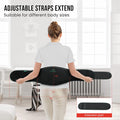 Snailax Heating Pad For Back Pain, Vibration Massage Belt With Adjustable Strap&3 Vibration Modes,3 Heat Setting&3 Timer Settings,Belly Wrap Belt For Cramps,Heating Pad For Women,Men(Black)
