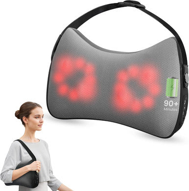 Snailax Shiatsu Back Massager For Pain Relief Deep Tissue, Cordless Neck And Back Massager, 4D Kneading Back Massager For Upper And Lower Back, Massage Pillow, Gifts For Women Men
