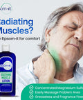 Epsom-It Soothing Muscle Lotion - Epsom Salt Magnesium Sulfate Cream Arnica for Muscle Stiffness, Topical Magnesium Lotion, Providing Comfort for Legs, Knee and Feet, 8.0 oz.