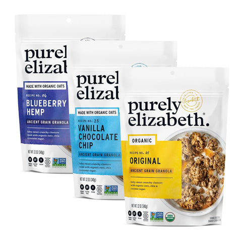 Purely Elizabeth, Ancient Grain Granola, Best Sellers Variety Pack