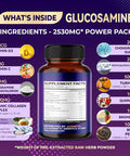 Aumeto Glucosamine Enhanced Formula with MSM Chondroitin Turmeric Collagen- for Joint Comfort Cartilage Flexibility - Made in The US