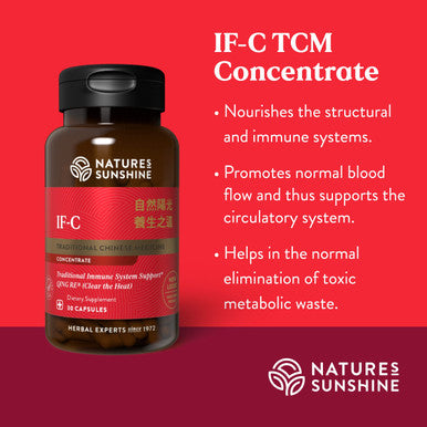 Nature'S Sunshine If-C, Tcm Concentrate, 30 Capsules | Blend Of Chinese Herbs That Nourish The Structural And Immune Systems