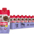 SlimFast Protein Shake, Strawberry- 20g Protein, Meal Replacement Shake Ready to Drink, High Protein with Low Carb and Low Sugar, 24 Vitamins and Minerals, 12 Count (Pack of 1) (Packaging May Vary)