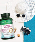 Ultimate Collagen Formula from Purity Products Clinically Tested Type 1 Bioactive Collagen Peptides 5000 mcg Biotin BCP Skin and Nails Optimization Matrix 90 Tablets